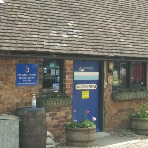 photo of the entry of Astley book farm in warwickshire, UK