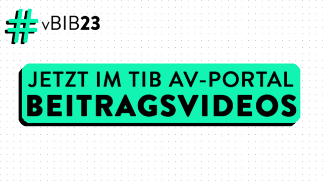 Jetzt im TIB AV-Portal
Beitragsvideos