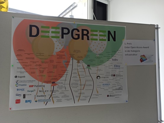 Poster zu Deep Green, das den ersten Preis Enter Open-Access-Award in der Kategorie Infrastruktur gewonnen hat. 