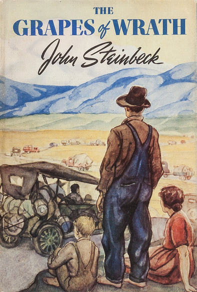 Book cover of John Steinbeck‘s ”The Grapes of Wrath“