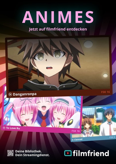 Plakat Animes entdecken auf Filmfriend mit Anime-Zeichnung.