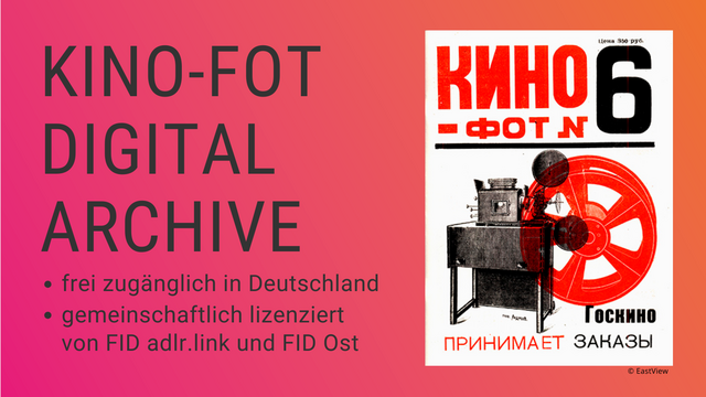 Kino-Fot digital archive. Frei zugänglich in Deutschland, gemeinschaftlich lizenziert von FID adlr.link und FID Ost

Cover der 6. Ausgabe der Zeitschrift Kino-Fot (Кино-фот)