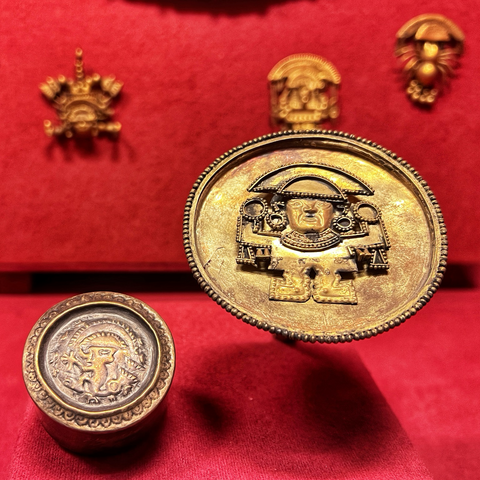 Metallmünzen in der Ausstellung