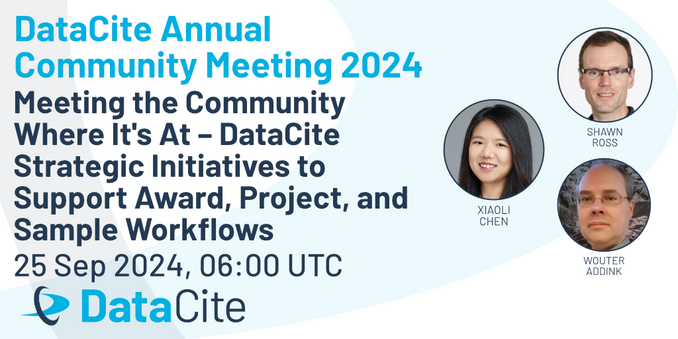Banner for DataCite Annual Community Meeting 2024 with the theme 