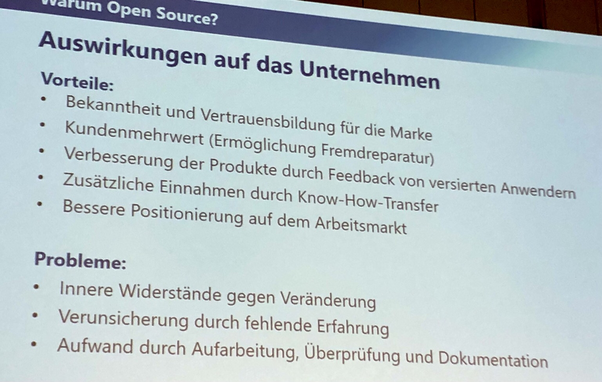 Vorteile: Bekanntheit, Vertrauensbildung, Kundenmehrwert, Verbesserung durch Feedback, Know How Transfer, bessere Positionierung auf dem Arveitsmarkt und Problem