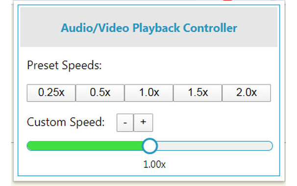 Picture of a Playback Speed Controller