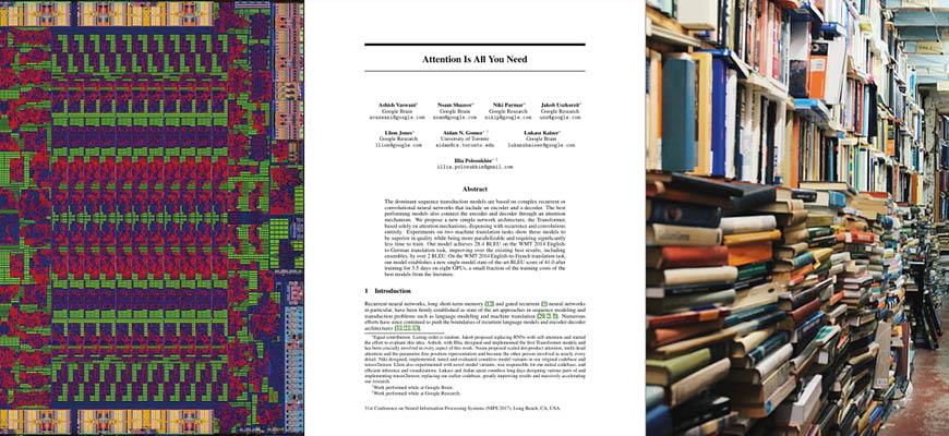 Links: Pixel
Mitte: Bild eines Abstrakts
Link: Bibliotheksregale voller unsortierter Bรผcher