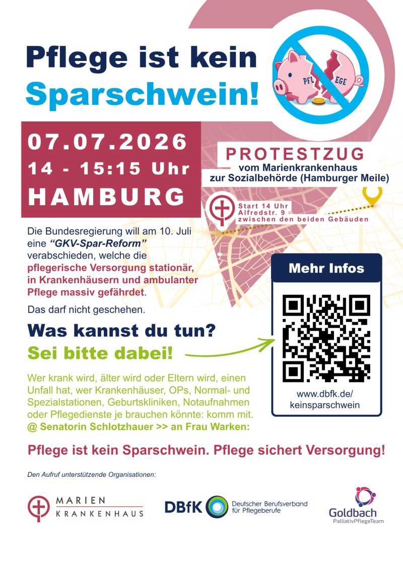 Plakat mit dem Aufruf zur Demo.