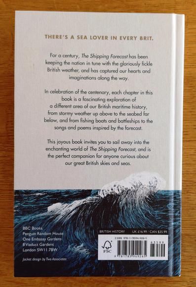 foto des buchs "the shipping forecast: celebrating 100 years" von meg clothier, rückseite