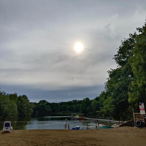 foto eines teils des badesees in saerbeck